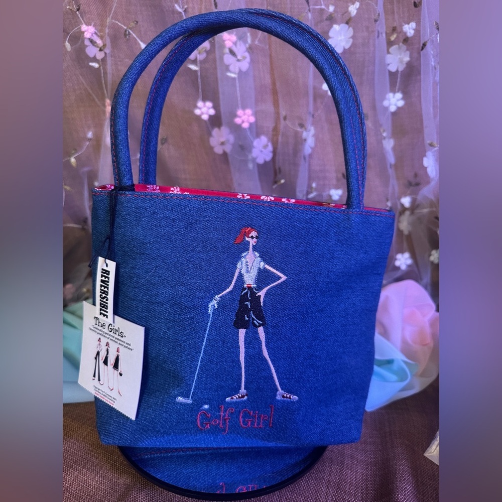 NWT The Girls by Sunny Hawaii Reversible Golf Tote Bag